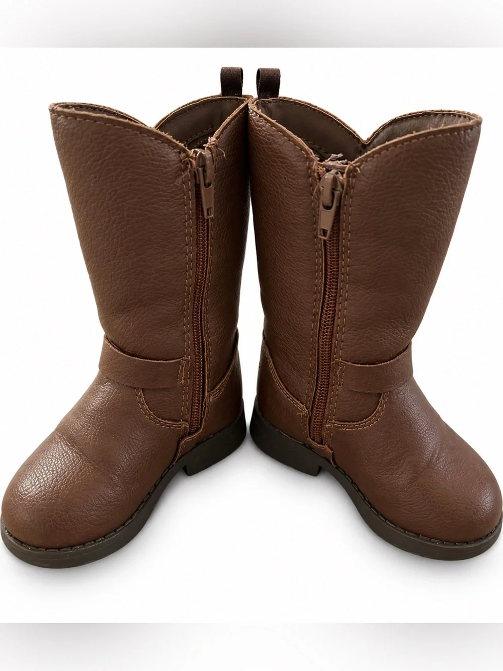 OshKosh B’gosh Toddler Girls Brown Riding Boots Buckle Size 6